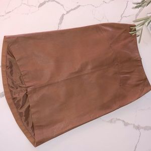 Genuine Leather Pencil Skirt